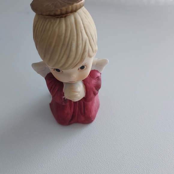 Christmas Children Porcelain Nativity Wood Stable Manger With Box Jeweled READ - Picture 9 of 10